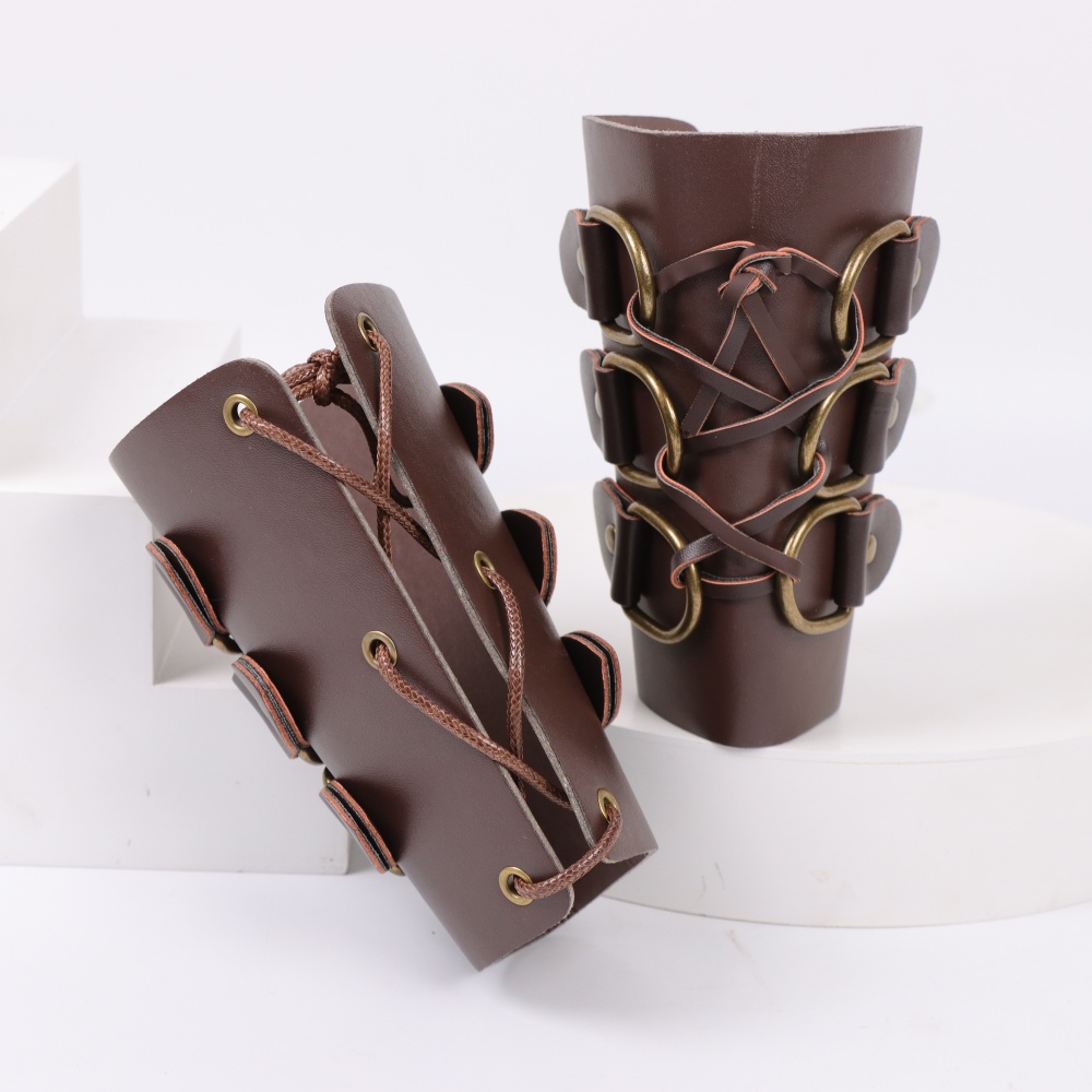 Men Accessories Style - قفازات جلدية طويلة للرماية من القرون