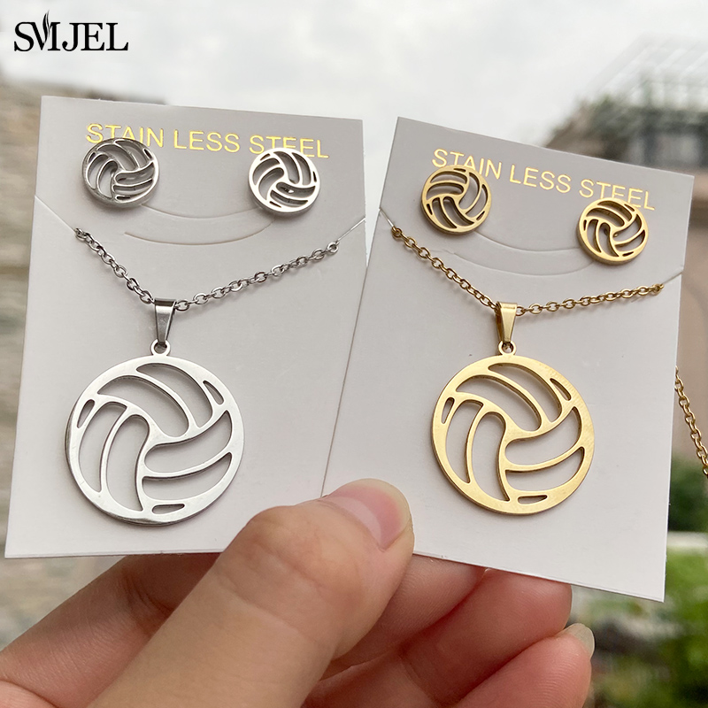 Men'S Volleyball Accessories - مجموعة مجوهرات كرة الطائرة من الفولاذ