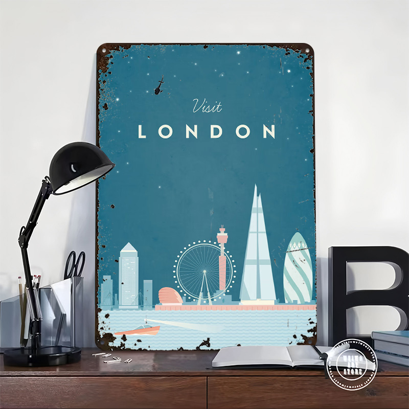 لوحة معدنية لندن مخصصة، فن جدا - مراجعة Men'S Accessories London وسعره