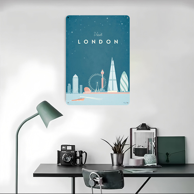 لوحة معدنية لندن مخصصة، فن جدا - مراجعة Men'S Accessories London وسعره