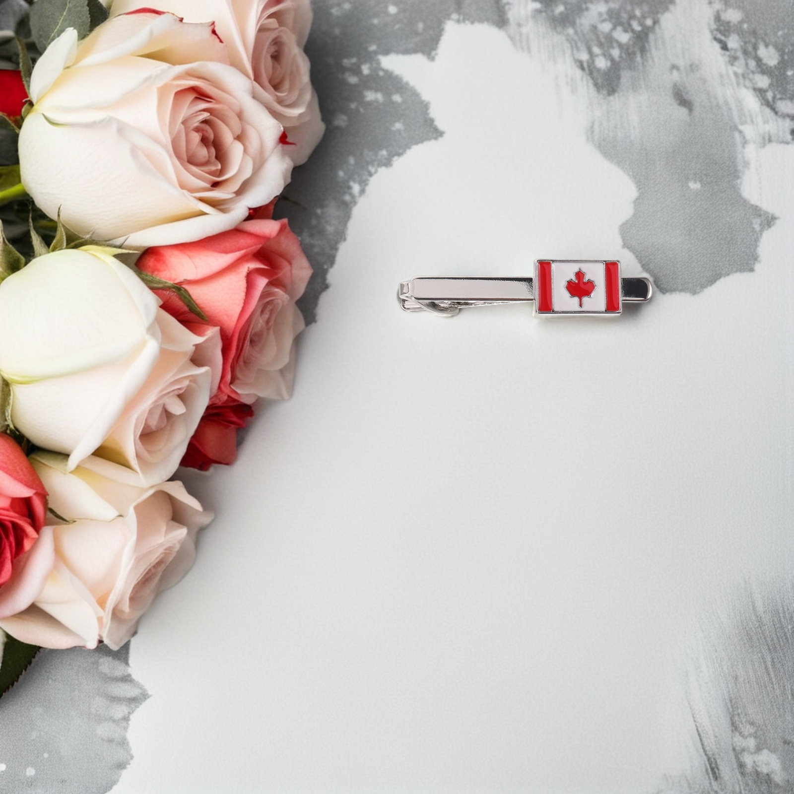 مشبك ربطة عنق معدني بعلم كندا  - مراجعة Men'S Accessories Canada وسعره