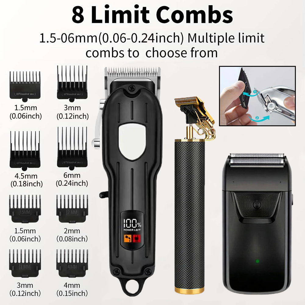 مجموعة ماكينة حلاقة شعر احتراف - مراجعة Men'S Accessories Display وسعره