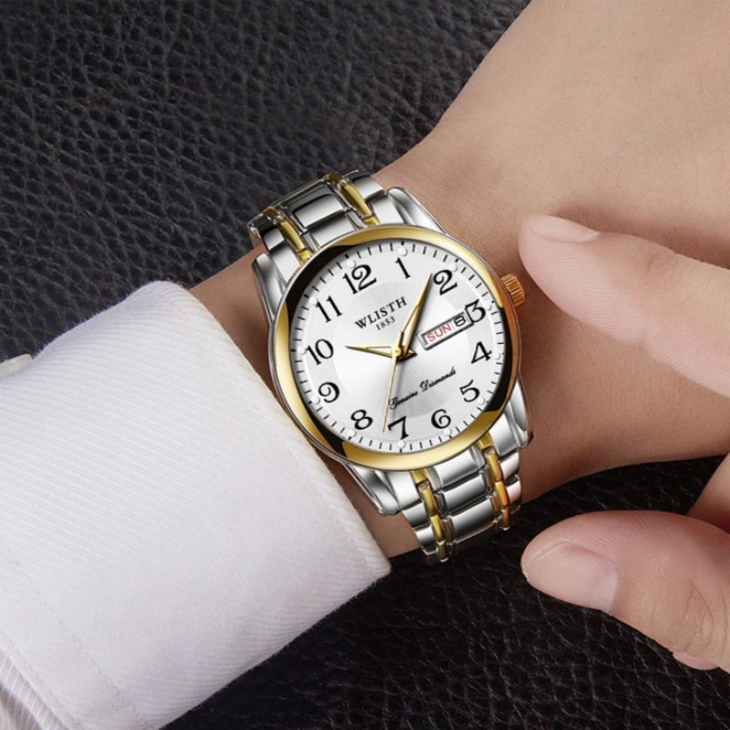 ساعة يد رجالية فاخرة كوارتز رق - مراجعة Men'S Accessories Display وسعره