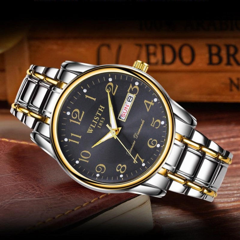 ساعة يد رجالية فاخرة كوارتز رق - مراجعة Men'S Accessories Display وسعره