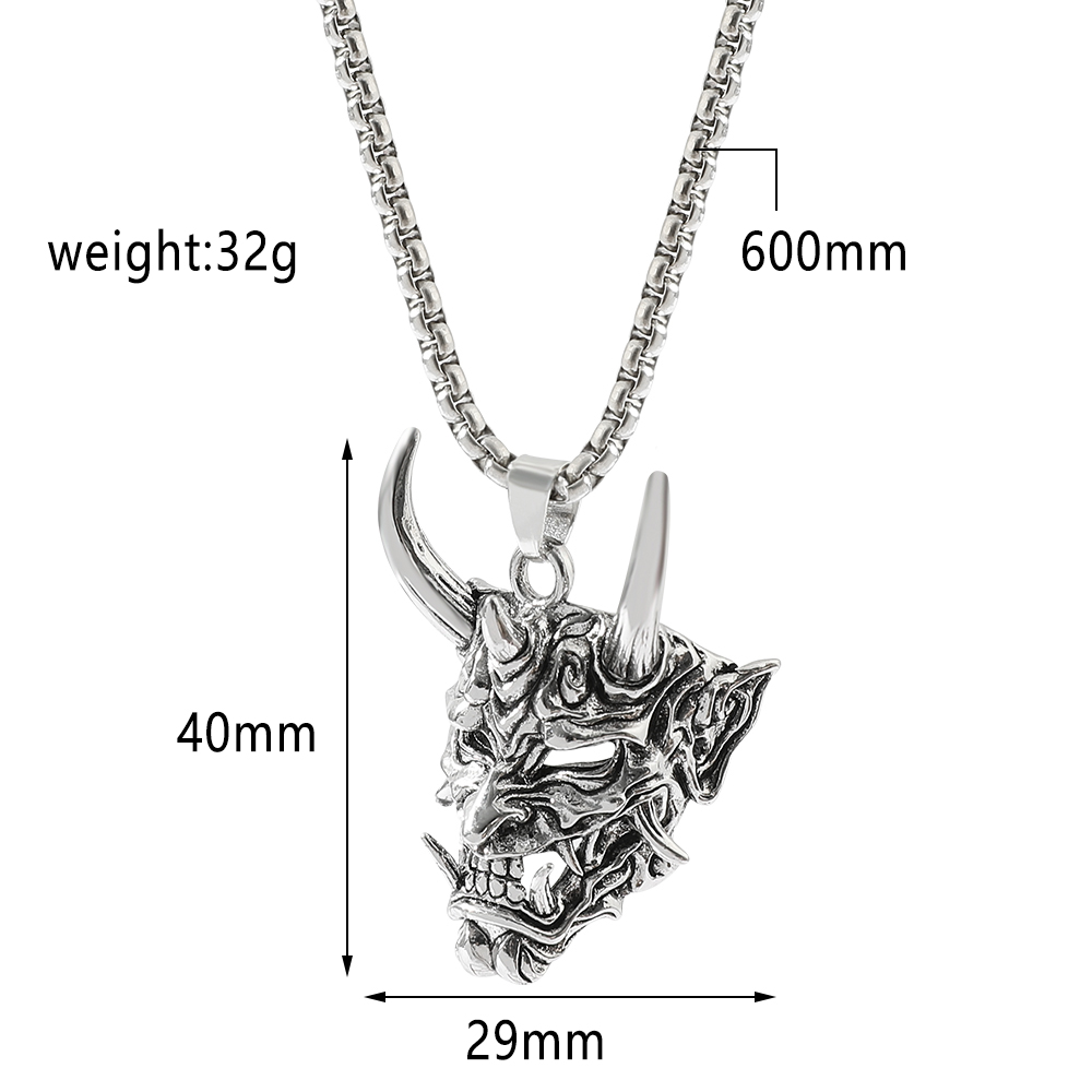 قلادة قناع الشبح الجذابة بتصمي - مراجعة Men'S Accessories Jewelry وسعره