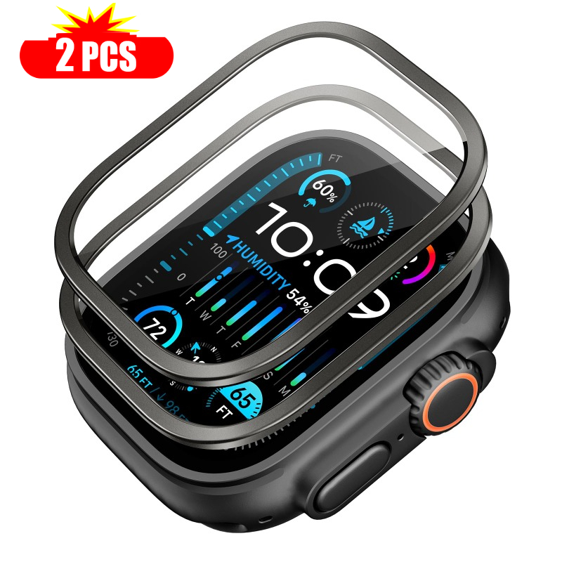 2 قطعة الزجاج المقسى لساعة أبل - مراجعة Men'S Accessories Display وسعره
