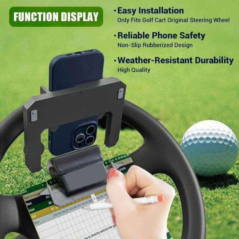 حامل هاتف لعجلة قيادة عربة الج - مراجعة Men'S Accessories Golf وسعره